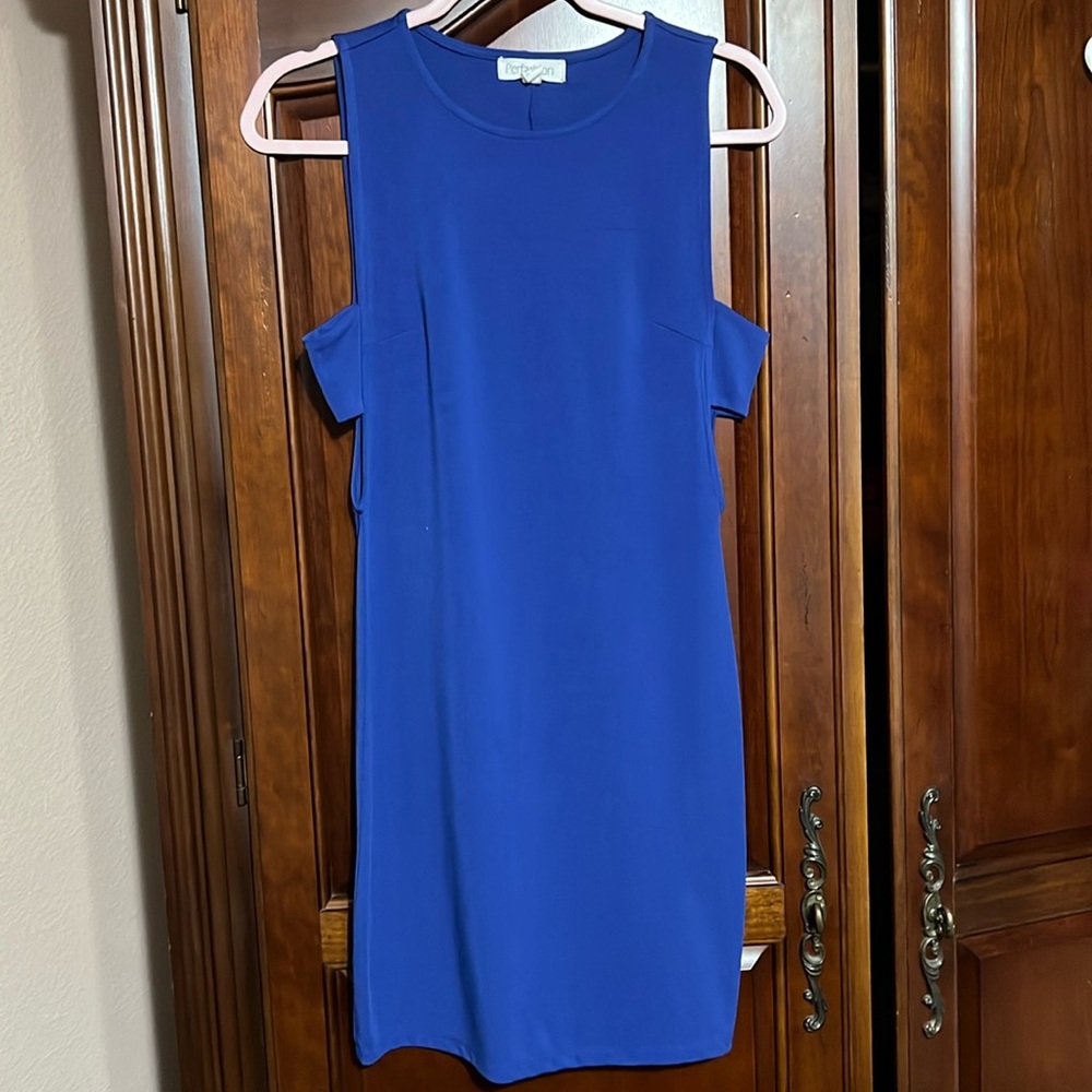 🌺 PERFASHION Royal blue dress Size S with cutouts